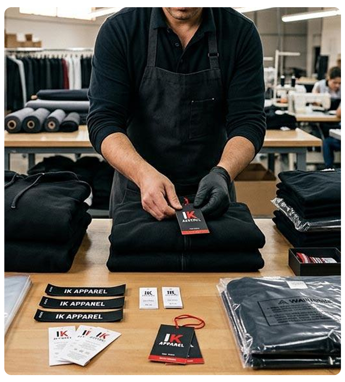Full service private label apparel manufacturing facility